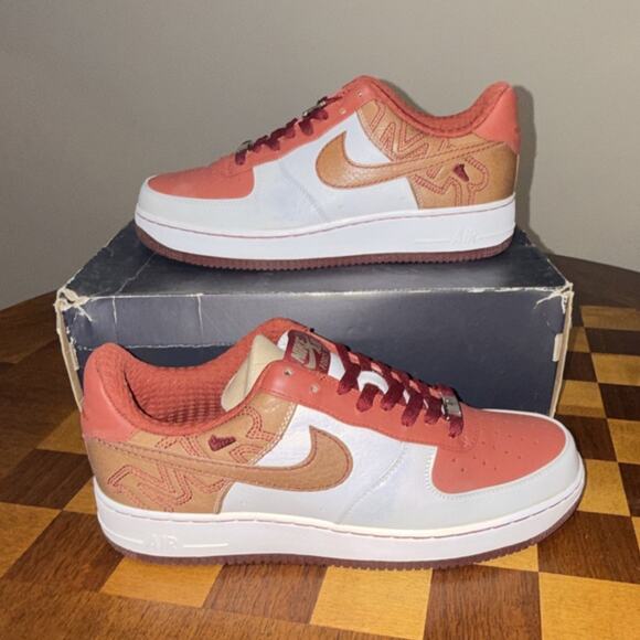 Nike Air Force 1 Premium '07 White Pinenut Terra Cotta Men10